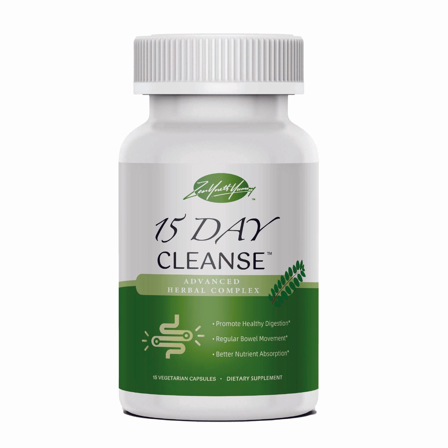 15 Day Cleans, Advanced Gut and Colon Support, Gut Cleanse Detox for Women & Men with Senna, Cascara Sagrada & Psyllium Husk
