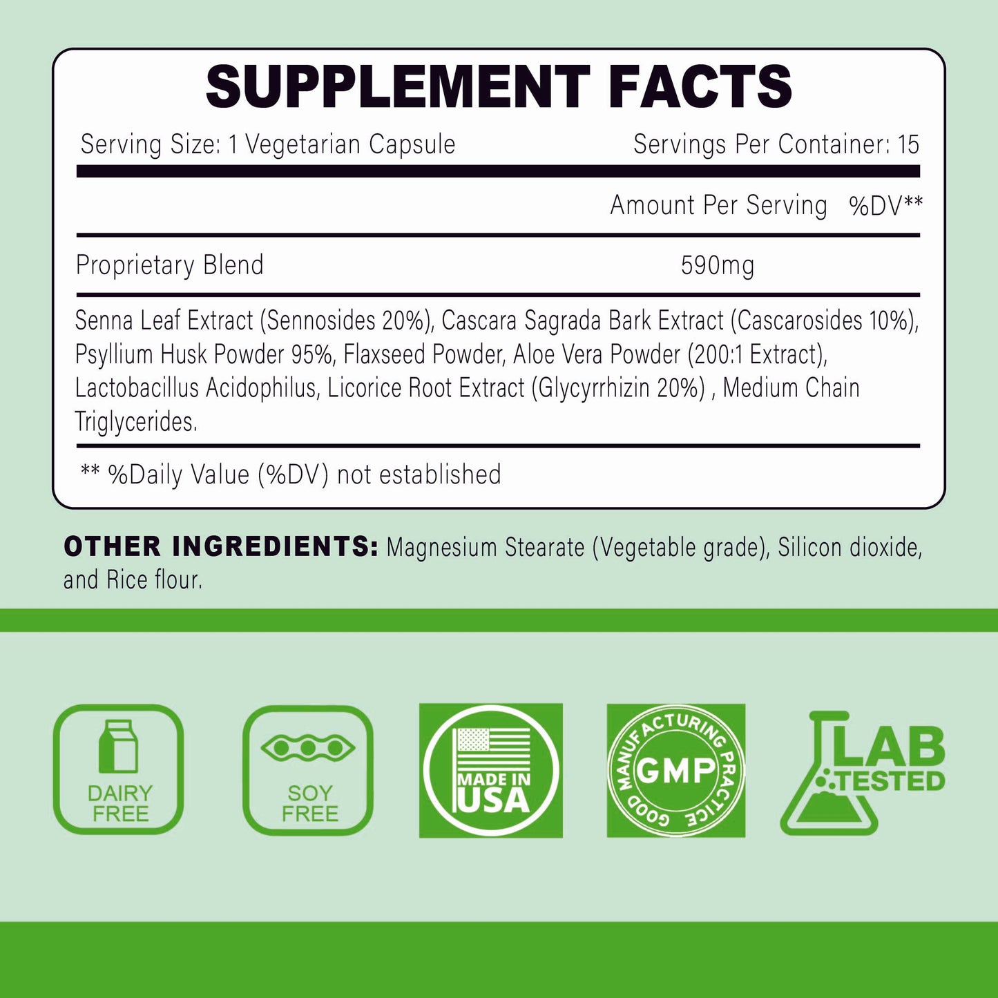 15 Day Cleans, Advanced Gut and Colon Support, Gut Cleanse Detox for Women & Men with Senna, Cascara Sagrada & Psyllium Husk