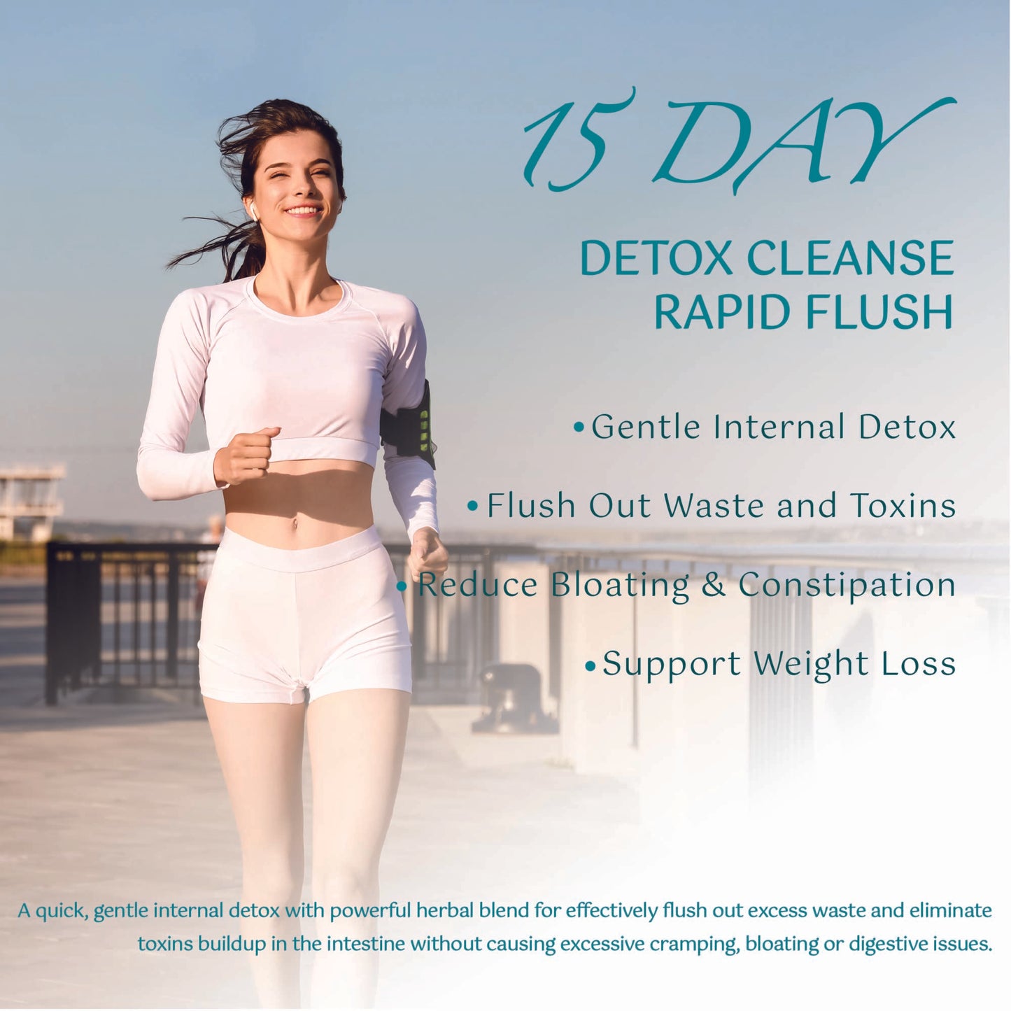 15 Day Cleans, Advanced Gut and Colon Support, Gut Cleanse Detox for Women & Men with Senna, Cascara Sagrada & Psyllium Husk