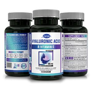 Hyaluronic Acid with Vitamin E Capsules - 180ct