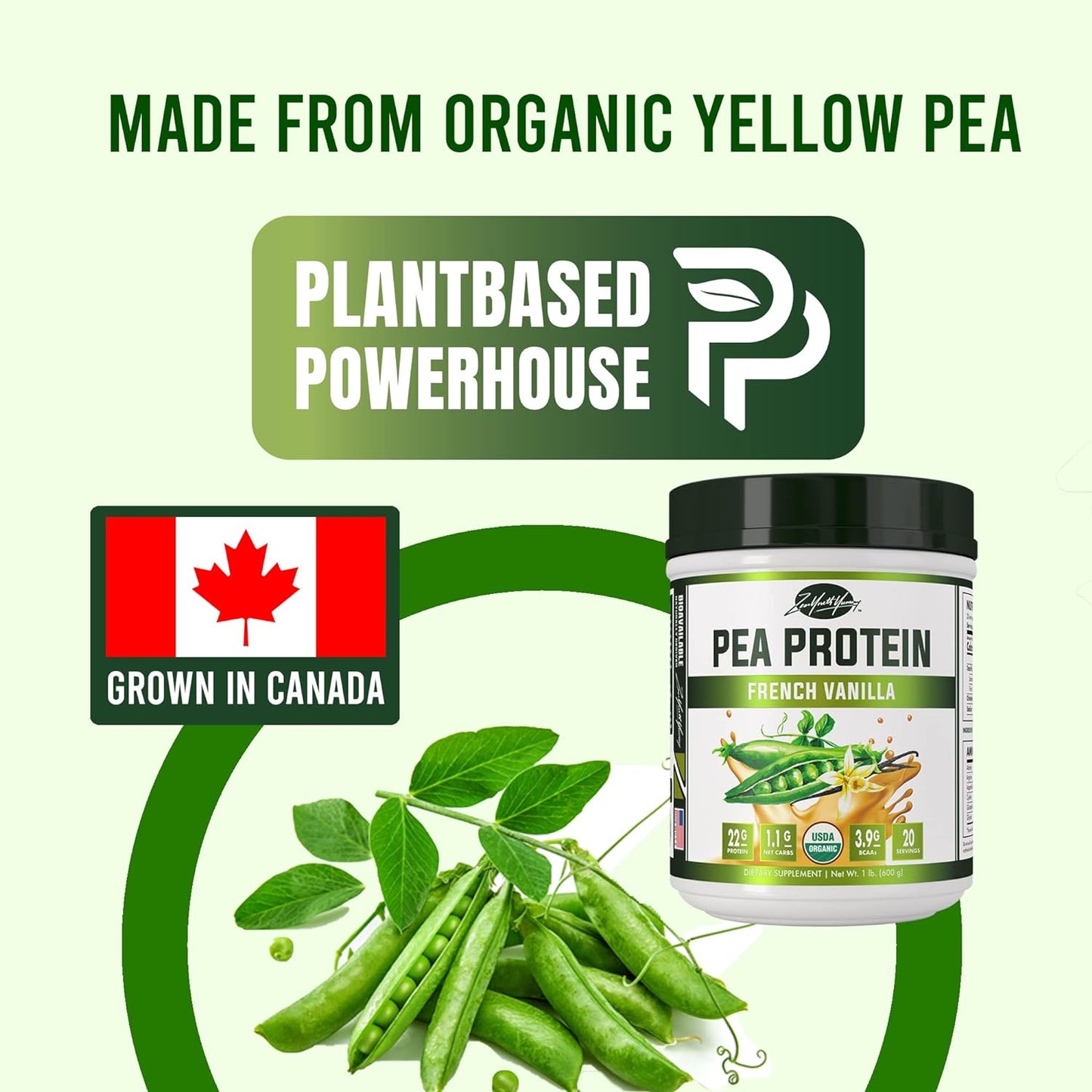Organic Pea Protein Vanilla 600g