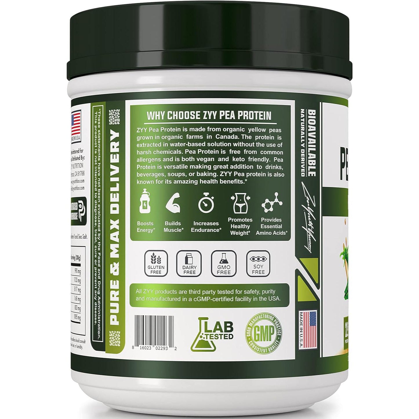Organic Pea Protein Vanilla 600g