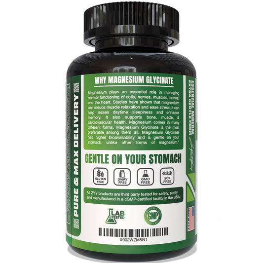 Magnesium Glycinate - 1000mg Chelated for High Absorption
