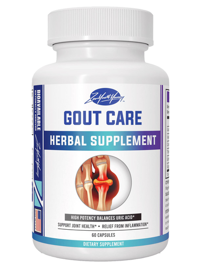 Gout Care Herbal Supplement High Potency Balances Uric Acid Support