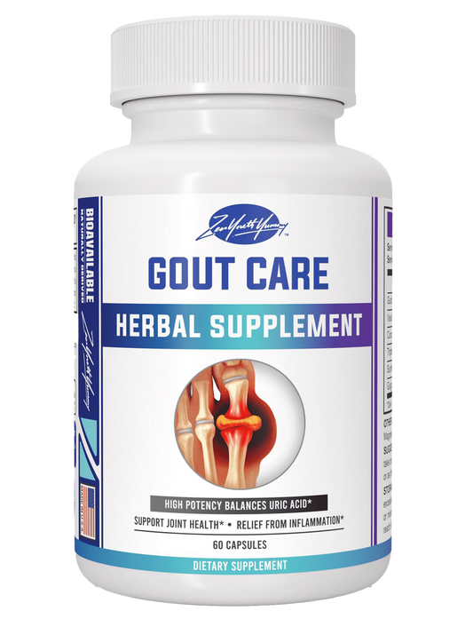 Gout Care Herbal Supplement High Potency Balances Uric Acid Support