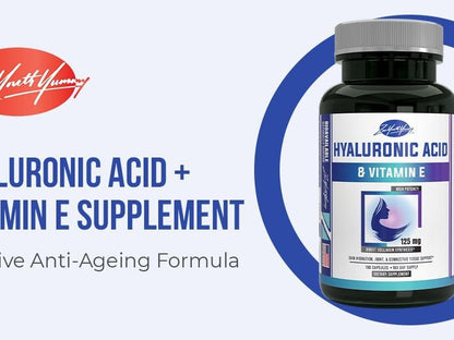 Hyaluronic Acid with Vitamin E Capsules - 180ct