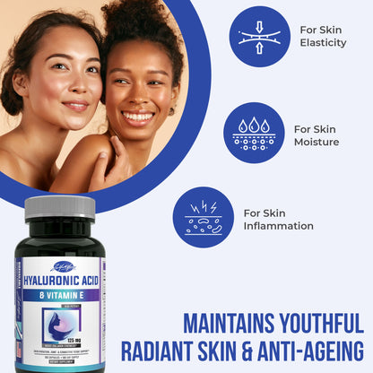 Hyaluronic Acid with Vitamin E Capsules - 180ct
