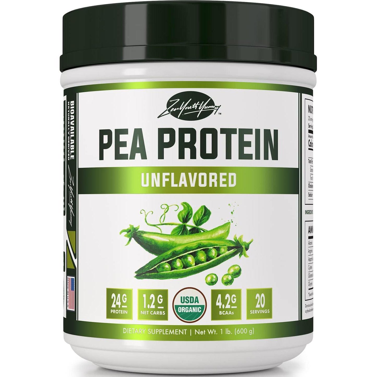 Organic Pea Protein Unflavored 600g