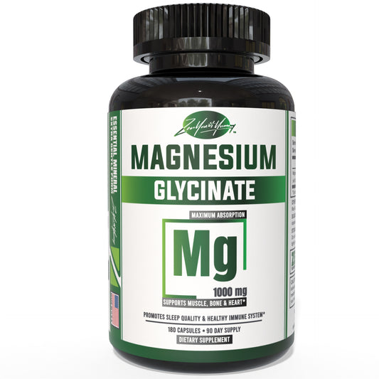 Magnesium Glycinate - 1000mg Chelated for High Absorption