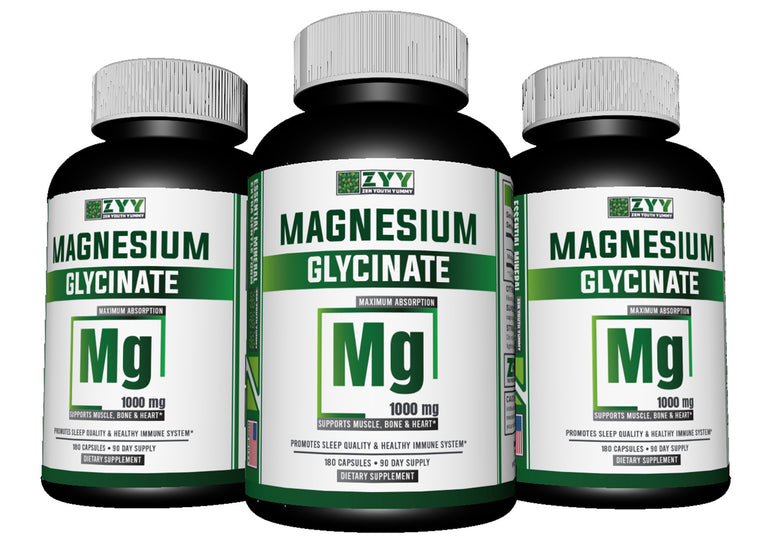 Magnesium Glycinate - 1000mg (3 pack)